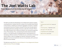 Tablet Screenshot of joelwattslab.org